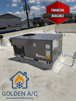 A/C Air Conditioner Unit Rooftop Heat Pump Gas 2-5 ton