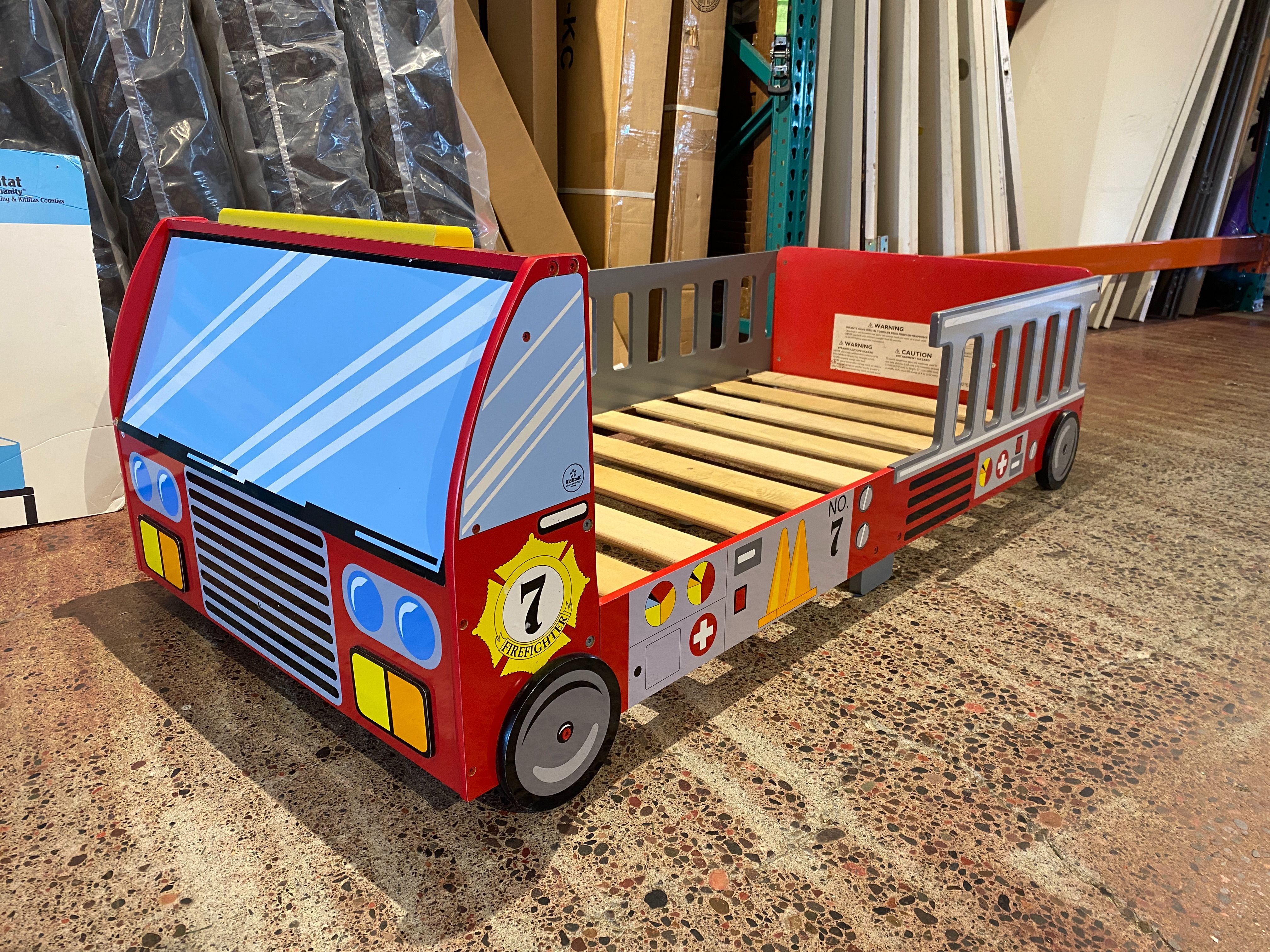 Fire Truck Toddler Bed