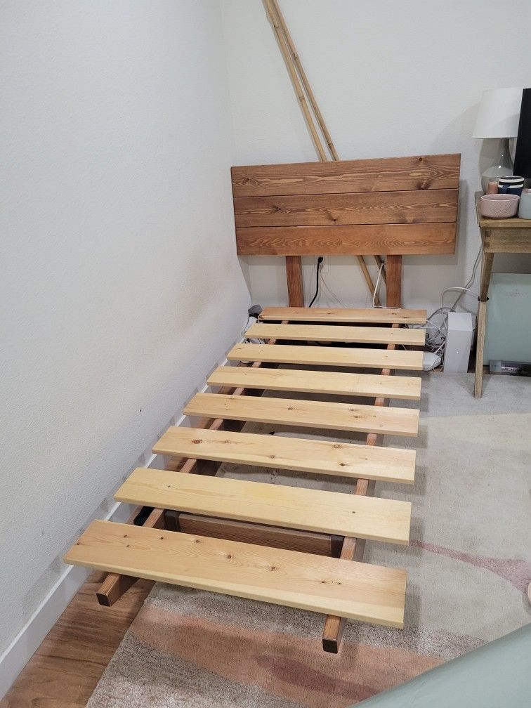 Real Wood Handmade Twin Bed (Get Laid Beds)