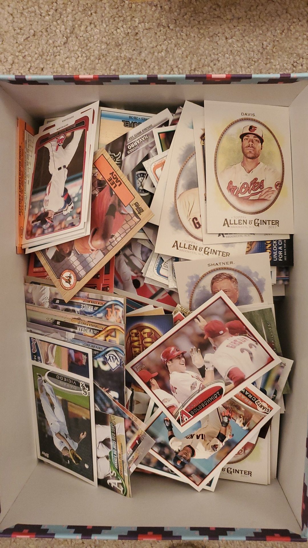 Box of baseball cards!
