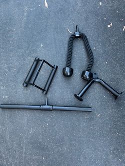 Lat pull down attachment set of 4