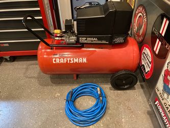 Air Compressor Craftsman 26 Gallon Excellent With Hose