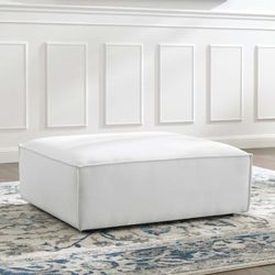 *Brand New* Modway Restore Upholstered Fabric Ottoman, White, 41.5 x 35 x 16.5

