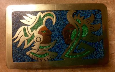 Mexican made belt buckle beautiful piece
