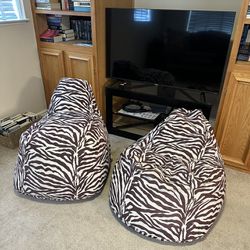 Set Of 2 Bean Bag Chairs - $25