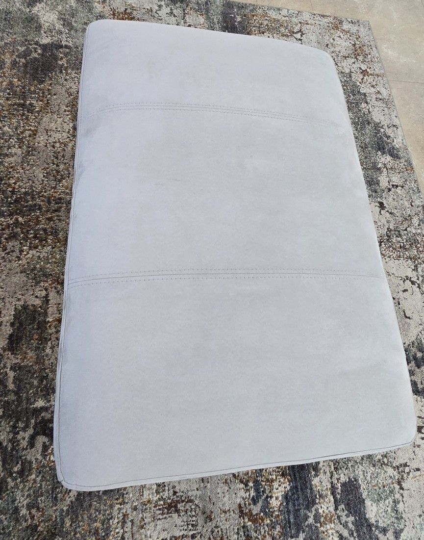 Like new modern suede Ottoman 