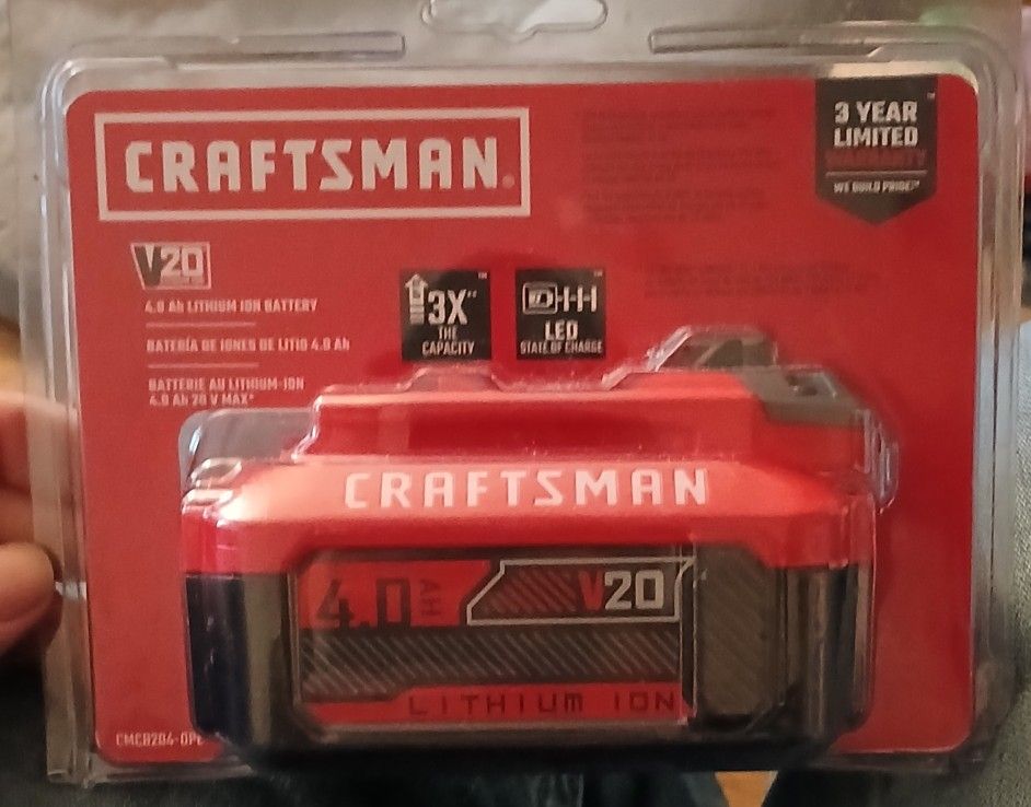 Craftsman 4AH 20 VOLT BATTERY
