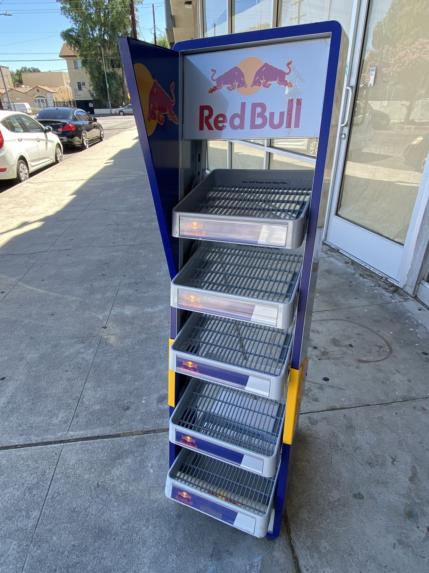 Red Bull Energy Drink Promotional Metal Display Shelf