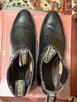 Black Leather Shoes Size 29 MEX