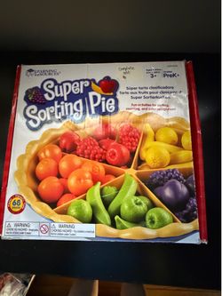 Learning Resources Super Sorting Pie Skill Learning: Sorting, Motor Skills Kids