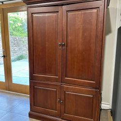 Armoire TV Cabinet Storage Dresser - Real Wood
