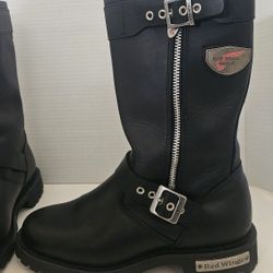 Red Wing Motorcycle Harness Boots  Women's 7 Engineer Vibram 1669