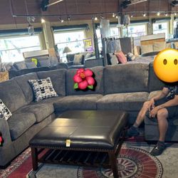 Grey Sectional Couch 