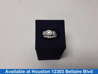 Ring - Engagement Set - White Gold 14k (.585) 6.1 grams Size 8