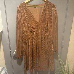 Brown Suede Dress 