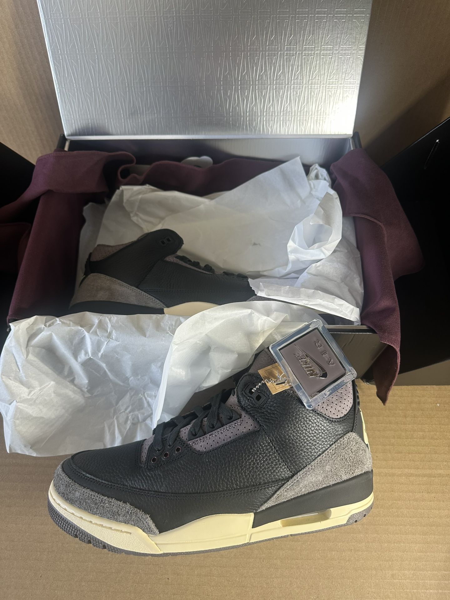 Air Jordan 3 Retro OG SP, Men’s 11, Blk/blk, NEW