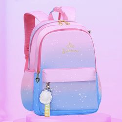 5K-4th grade 16' backpacks beautiful girls lightweight waterproof schoolbag backpack