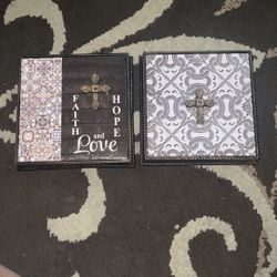2 small Cross Frames  $5 For Both