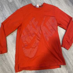 Mens Nike Air Pivot Classic Sweatshirt Long Sleeve Pullover Red Size XL