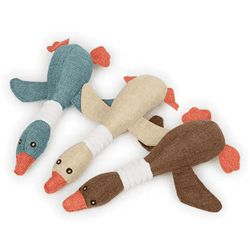 Squeaky Plush Duck Goose Soft Pet Dog Toy