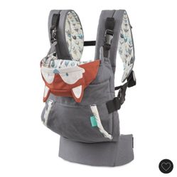 Infantino Cuddle Up Ergonomic Baby Carrier – Fox Hoodie (12–40 lbs)