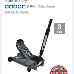 Floor Jack 3 Ton Rapid  Lift Pittsburg
