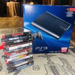 Ps3 500GB + 23 Games 