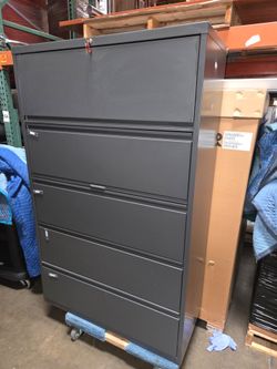 5 drawer lateral file cab