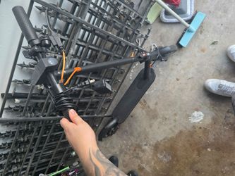 Electric scooter with charger
