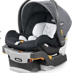 Chicco KeyFit 30 ClearTex Infant Car Seat - Pewter: Latch Compatible, Machine Washable, Rear Facing with Base & Insert