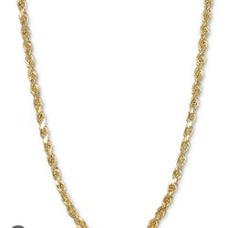 14k Gold Rope Chain 22in