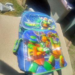 Large Rolling Backpack - Teenage Mutant Ninja Turtle - Blue New 654757