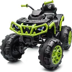 2209g $250 Shark Kids ATV 4 Wheeler, 24V 4WD Electric ATV Ride On Toy for Big Kids, 4X200W Motor, 5.6Mph Max Speed - Green PREMIUM PERFORMANCE: With