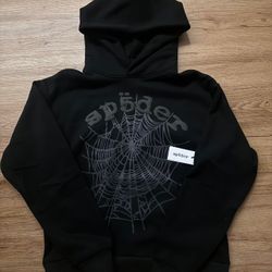 ISIZE M| Sp5der Worldwide Men's Black Hoodie