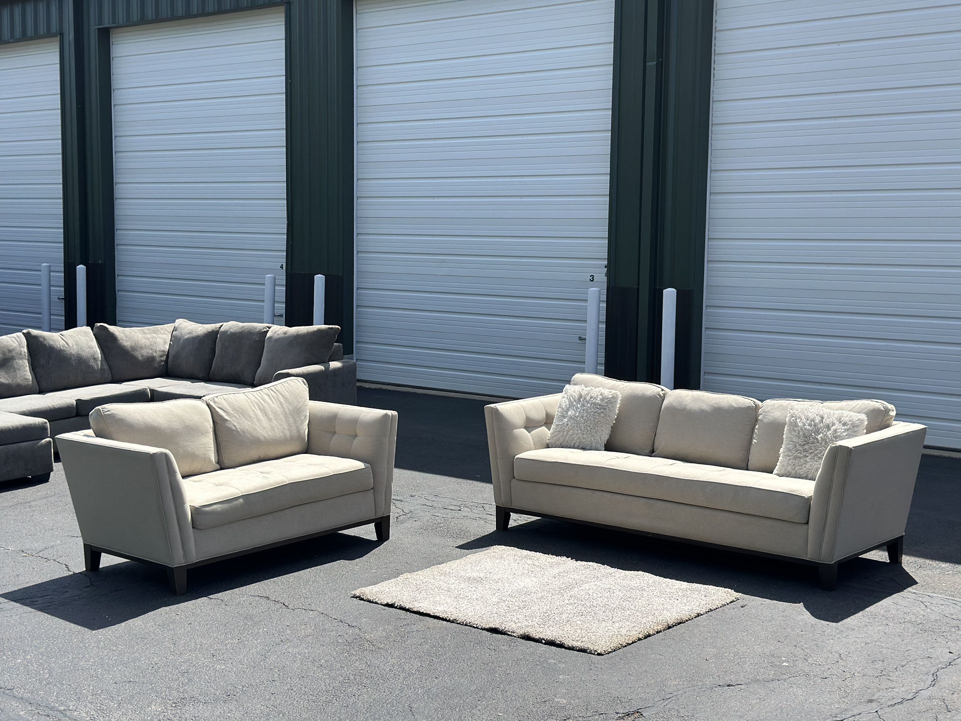 Sofa And Love Seat W/ Pull Out Bed Free Delivery