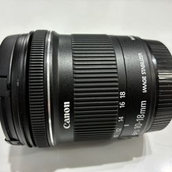 Canon EF-S 10-18mm f/4.5-5.6 is STM Lens