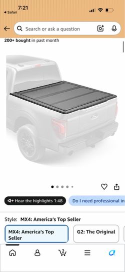 RealTruck BAK BAKFlip MX4 Hard Folding Truck Bed Tonneau Cover