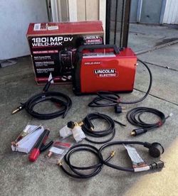 Lincoln Electric 180 Amp Weld-Pak 180i Multi-Process Stick/MIG/Flux-Core/TIG, 120V or 230V Aluminum