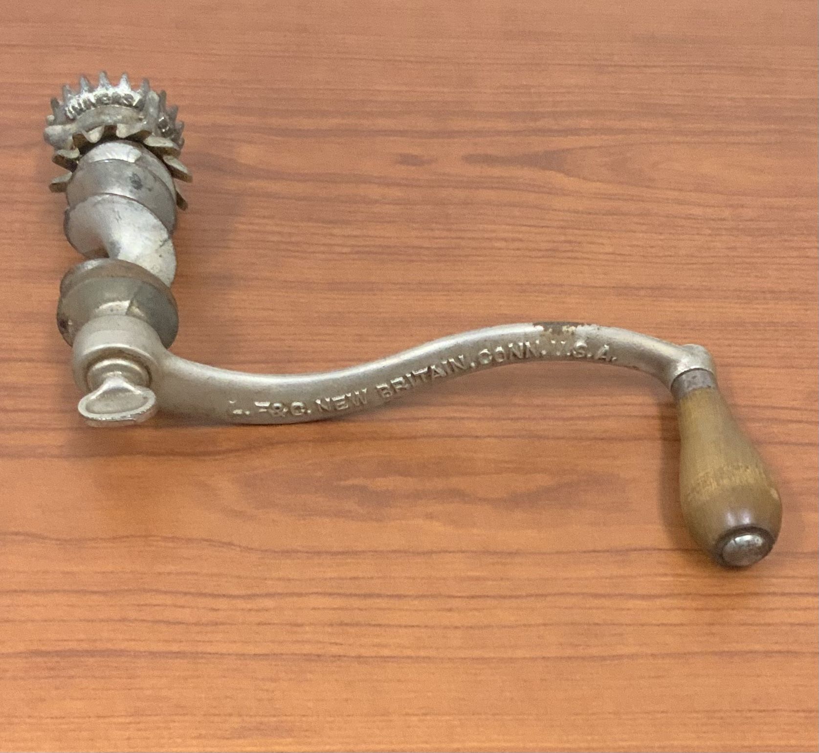 L.F&C. New Britain Meat Grinder Handle Antique