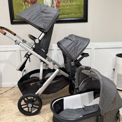 UPPAbaby Vista V3 Stroller Set – Greyson (2025 Display Model) + Nuna PIPA RX 2024