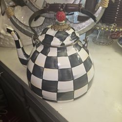 MACKENSIE CHILDS KETTLE POT!  Collector Item