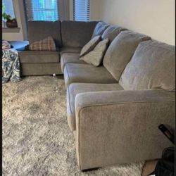 Ultra Comfy Casual Modern Couch With RAF/LAF Chaise👌 Sectional ~Living Room Set🔥 New Brand 💯 Financing ✅