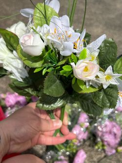 Bulk Artificial Wedding Flowers β Peonies, Roses, White & Plum