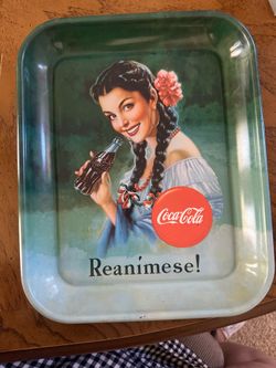 Collector’s Coca Cola metal tray $15