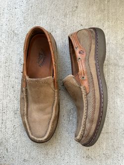 TOMMY BAHAMA Mens Casual Dress Shoes Soft Brown Leather Driver Loafer Size 9.5