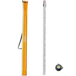 16-Foot Aluminum Grade Rod - 4-Section Telescopic Measuring Rod