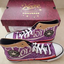 Converse Willy Wonka Edition Size 8 Brand New