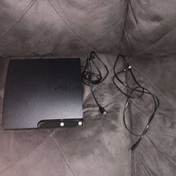 Sony PlayStation 3 Slim Black W Cord / No Controller 