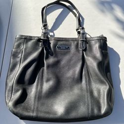 Black Leather Coach Bag