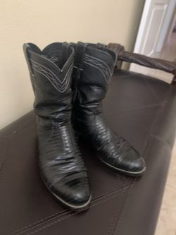 Black Lizard Boots